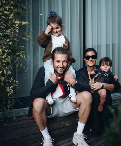 Boris Frei with his family