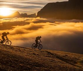 Sonnenaufgang in den Dolomiten
