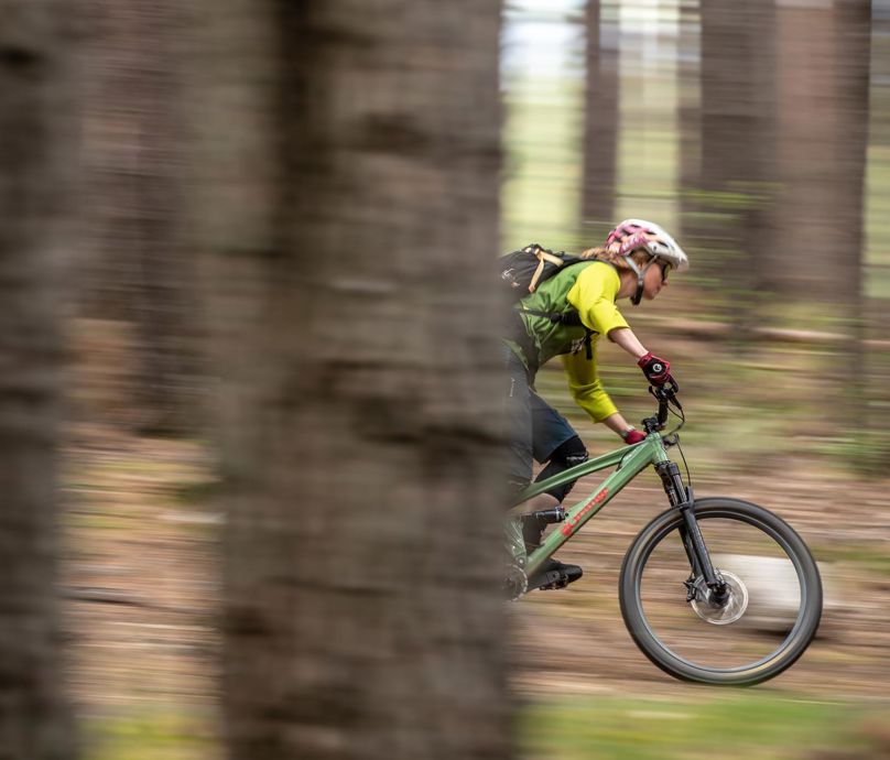 Mountainbiken im Südtiroler Wald