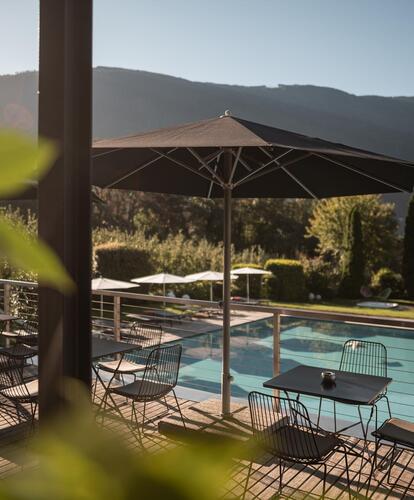 outdoor pool at the Design Hotel Tyrol