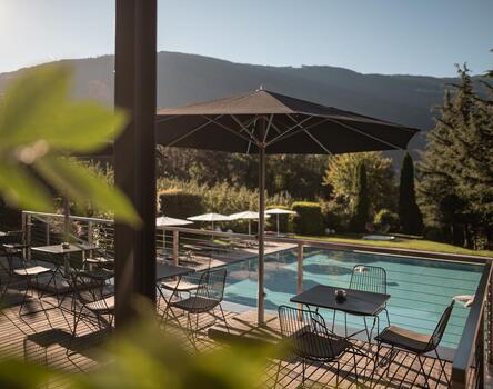outdoor pool at the Design Hotel Tyrol