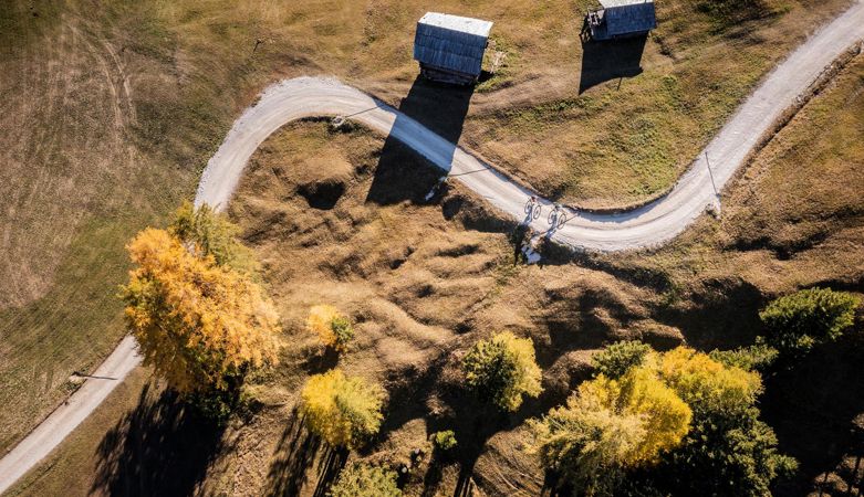 Herbst berge biken Su¨dtirol