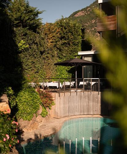 outdoor area of the Design Hotel Tyrol
