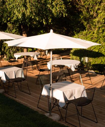 terrace at the Design Hotel Tyrol