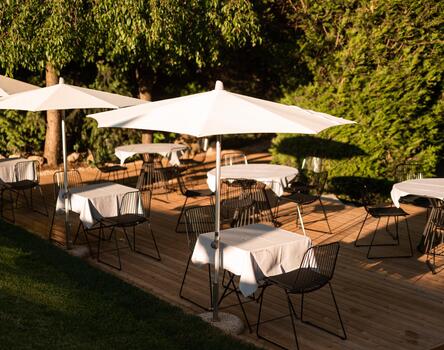 terrace at the Design Hotel Tyrol